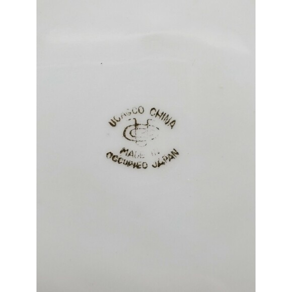 UCAGCO JAPAN Hand Painted China Plate Occupied Japan Gold Gilded VINTAGE - Picture 8 of 12